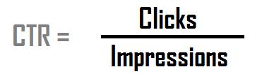 La tasa de Click-Through Rate (CTR) se calcula dividiendo clics entre impresiones, o
