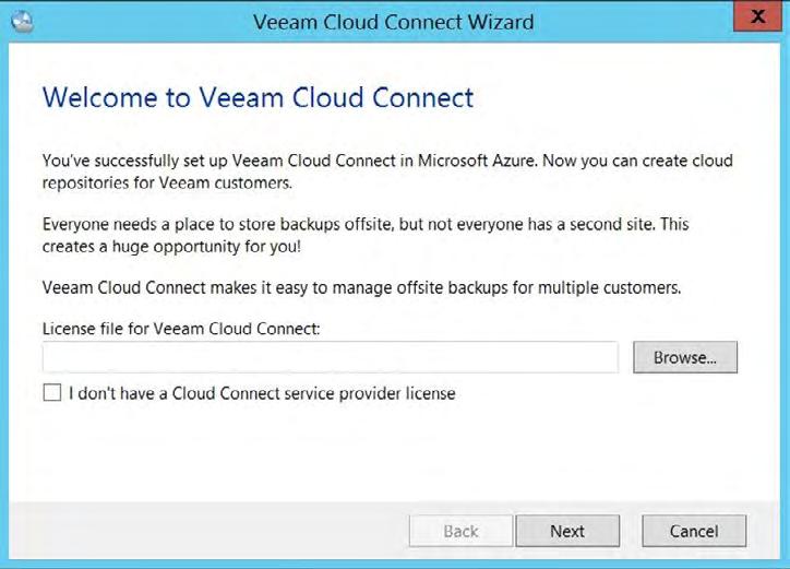 Configure Veeam Backup & Replication The first part is ready.