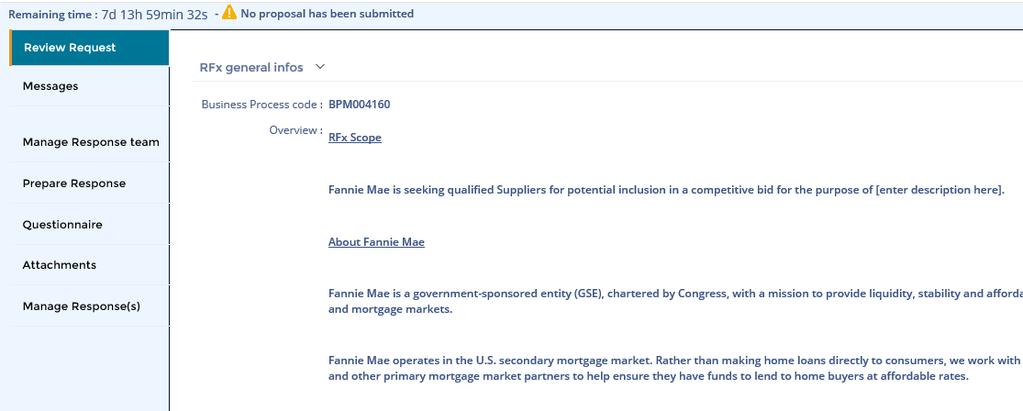 Prepare Response 15) All Fannie Mae documents related to the contracting