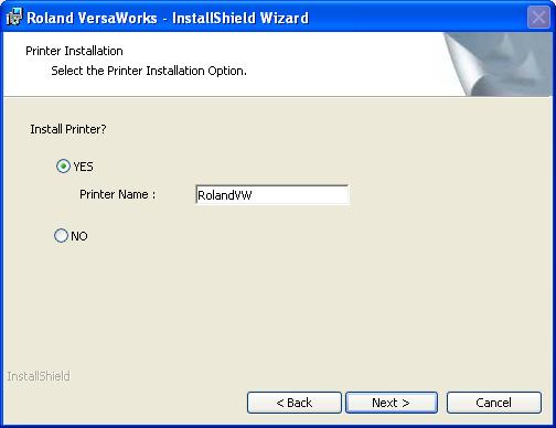 Installing VersaWorks ➐ Follow the messages to carry out setup