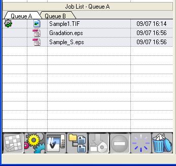 Job Operations To RIP a Number of Image Files As a Group You can group a number of jobs together into a single job (a nested job).