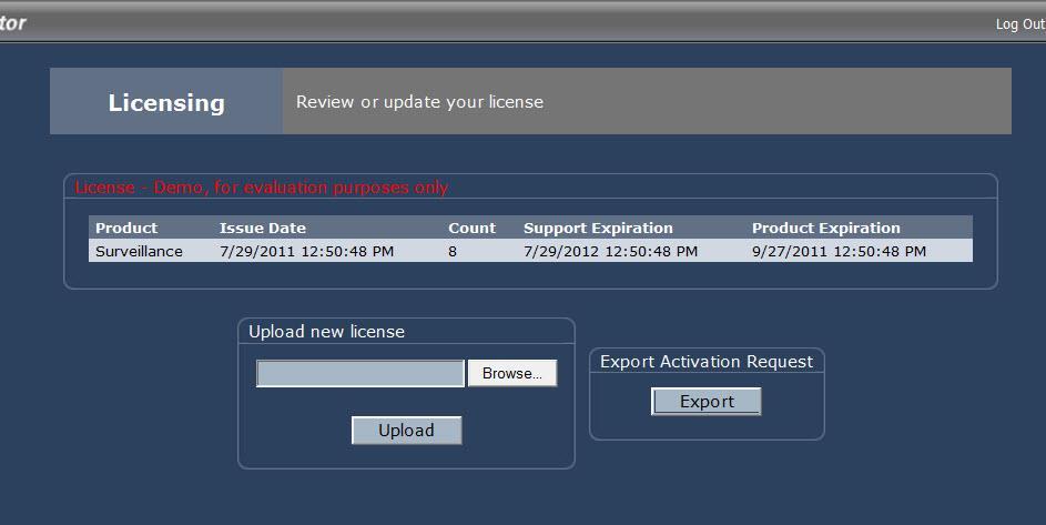 Licensing IPConfigure ESM v5.4 This section under Defaults refers to the licensing of ESM.