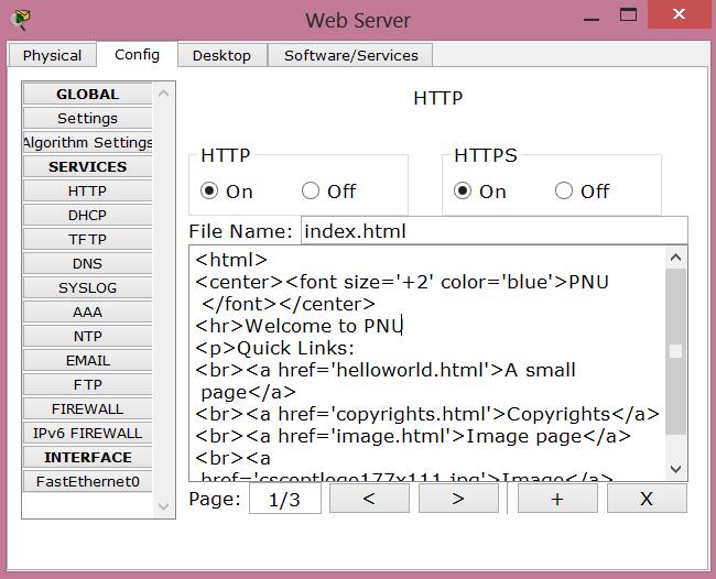 2 1 Step 2 ) Configuring the web server( 12 Click on the Web Server config tab choose HTTP 3.