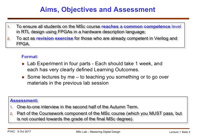 Welcome to this MSc Lab Experiment. All my teaching materials for this Lab-based module are also available on the webpage: www.ee.ic.ac.uk/pcheung/teaching/msc_experiment/ The QR code here provides a shortcut to go to the course webpage.