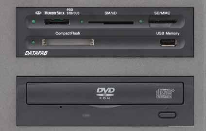 Various media inputs The UPA-PC500 is equipped with a durable memory-card reader and a DVD combo drive that accepts today s most popular digital media.