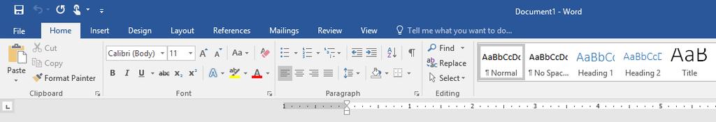 Microsoft Word for Windows Formatting To change the look.