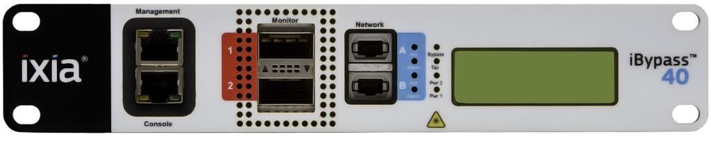 Console Port (RJ45) and Management Port (RJ45) 2 x 40G Monitor Ports (uses QSFP+ transceivers)