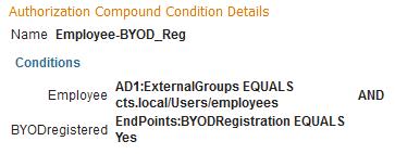 BYODRegistration EQUALS No), then start NSP