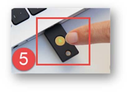 5. With the Enter Verification Code field selected press the green Y on your YubiKey and the Verification Code will be entered into the browser automatically NOTE: If you selected Configuration Slot