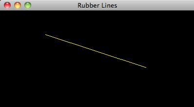 //******************************************************************** // RubberLines.java Author: Lewis/Loftus // // Demonstrates mouse events and rubberbanding.