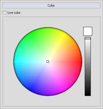 RGB W/A Color Pallet By using the Color Palette, you control only the lights that are playing in the current scene and not the other lights. The color palette only controls activated fixtures.