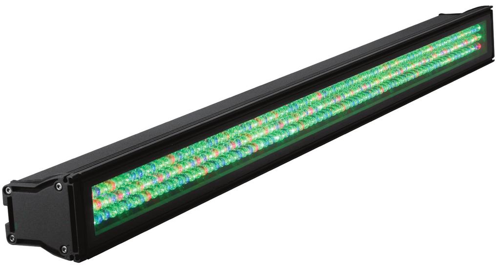 ELAR EXBAR BL LED RGB BAR ELAR EXBAR BL SPECIFICATIONS: Working Position: Any safe working position Voltage: 120V/60Hz or 240/50Hz Power Consumption: 30W Weight: 9.2lbs./ 4.2Kgs. Dimensions: 39.