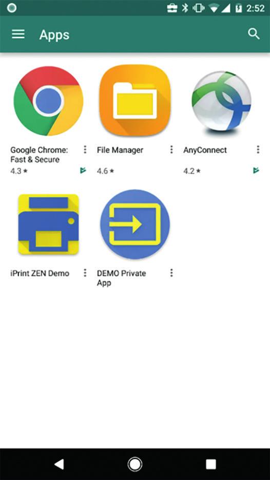 Article Android Enterprise Device Management with ZENworks 2017 Update 2 ENROLL USERS Once the users download the ZENworks agent app and enter their credentials, work profile setup
