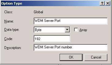 Repeat Steps 2 and 3 for the WDM Server port, with these changes: Name -