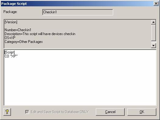 Package Manager 47 Viewing and Changing the Script of a Registered WDM Package Tip Using WDM Scripting Language: WDM Scripting Language is a simplified scripting language that you can use to build