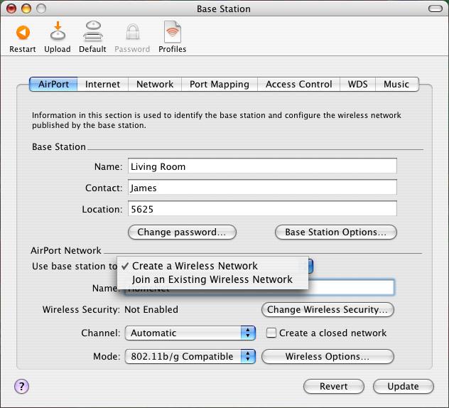 Creating a New AirPort Express Network or Joining an Existing Wireless Network Use the information on page 67 to help you decide whether you want to create a new AirPort network or join an existing