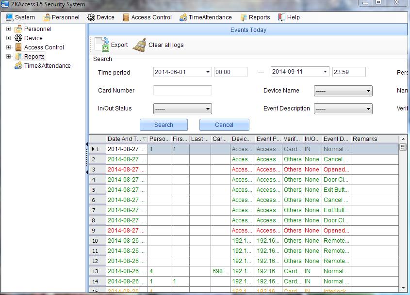6 Exporting Reports. Click Reports to access transaction logs. Set filters to examine desired transactions, click Search.