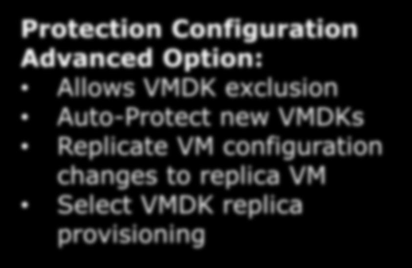 new VMDKs Replicate VM configuration