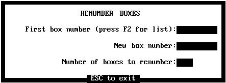 Atlas AVM Menus and Screens 3-29 Figure 3-23: The Box Port Map Screen RENUMBER BOXES (Boxes Menu Renumber) Renumbering allows you to renumber a group of boxes in one operation.