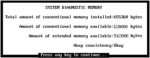 3-36 Atlas AVM System Administrator s Manual MEMORY (Diagnostics Menu Memory) This screen displays information about the memory in your system.