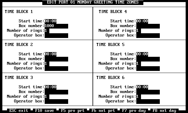3-46 Atlas AVM System Administrator s Manual Figure 3-39: The Edit Port Time Blocks Screen Start Time specifies the time of day when you want this time block to begin.