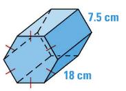 volume of a PRISM is the product of the area of the
