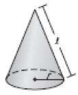 pyramid Surface Area of a Right Cone What is the radius of the cylinder?