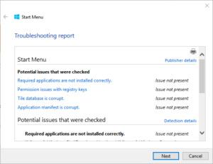 Run Microsoft's Start menu troubleshooter tool Welcome! Before trying to fix any Start menu problems yourself, download Microsoft's Start menu troubleshooter and run it.