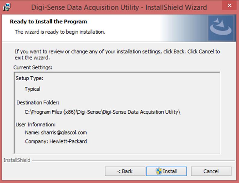 Select Cancel if you wish to abort the installation of the software.
