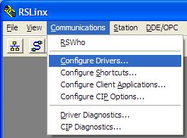 PS69-DPS CompactLogix or MicroLogix Platform Start Here 1.9.1 Configuring the RSLinx Driver for the PC COM Port If RSLogix is unable to establish communication with the processor, follow these steps.