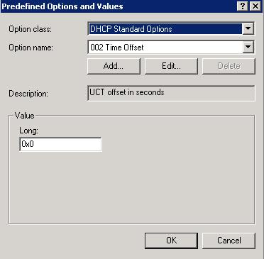 4. The Predefined Options and Values screen is displayed. Click Add... 5.
