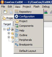5.4 Build the Project Open the Configuration window by selecting