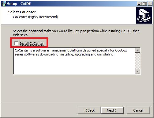 3 INSTALL This section will discuss how to install the files you downloaded. 3.1 CoIDE Install CoIDE v1.7.8 using the default options.
