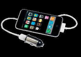 Motormonkey Stylish and compact in-car charger Mobile phone adaptors included
