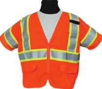 ANSI/ISEA CLASS 3 & 2 SAFETY UTILITY VESTS 8390-Series Mesh Safety Vest Designed to meet ANSI/ISEA Class 3 Standards `Meets ANSI/ISEA Class 3 standards for reflectivity `Manufactured with tricot and