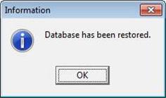 To restore the system database and configuration from a.