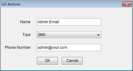 Event and Notification 3. Turn to Email page. Input the SMTP server that can send an e-mail and the user name and password needed to log in to the server, and then click OK. 4.