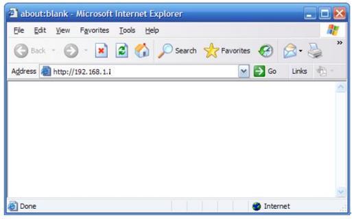Open a web browser (Safari, Internet Explorer, etc.) on the computer you have just connected to the router, type http://19