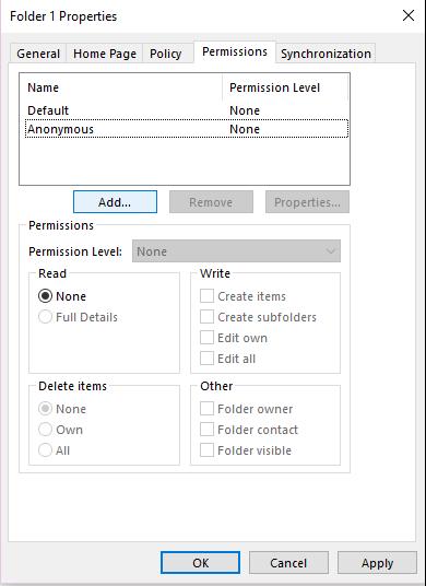 4. In the window that comes up, click the Permissions tab, and then click Add