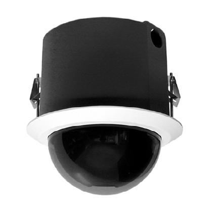 COMPONENT FEATURES Back Box and Lower Dome Surface Mount (Indoor) Available in Black or White Finish Installs Quickly and Easily to Any Type of Ceiling Injection-Molded Plastic 8.7 (22.0) 7.6 (19.