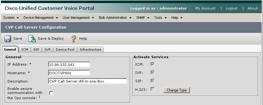 Figure 61: CVP Operations Console - Define Additional Call Server Configuration Items Step 6 Step 7 Select the ICM tab and verify that the VRU connection port is 5000 (the default port number).