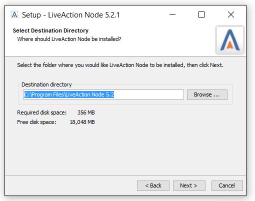 Step 5 Figure 4: Node Package Installation Choose the Node installation location.