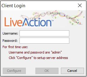 Step 4 Enter your credentials to log in to the Client.