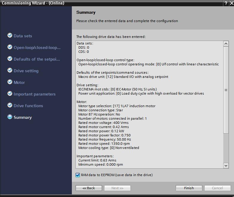 6 Configuration and settings of the drive 6.3 Commissioning wizard 10.
