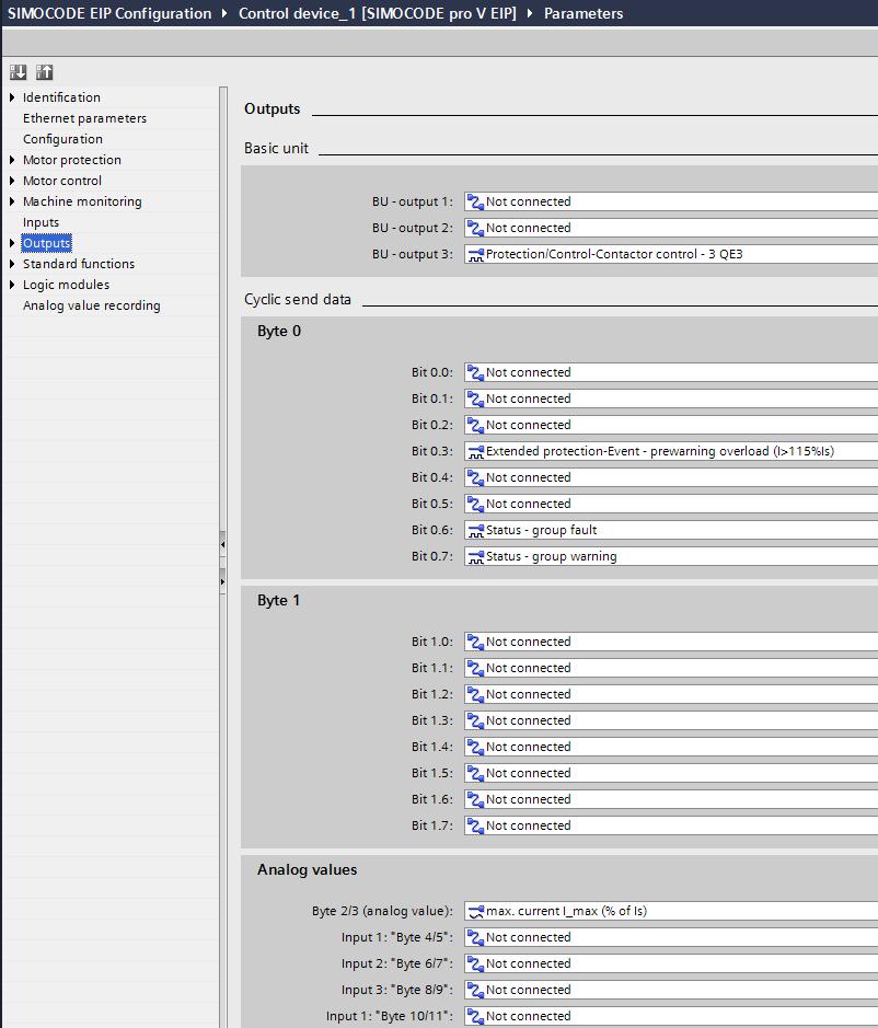 3 Additional information 3.2 Application profiles Each of the application profiles chosen while adding the SIMOCODE device on page 18 has default parameters that are assigned in the background.