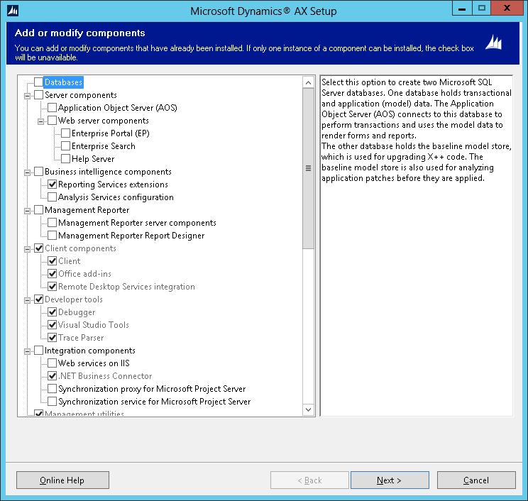 Installation and Configuration of SSRS Reporting in Dynamics AX 2012 Setup AX 2012 Reporting services extensions 1.