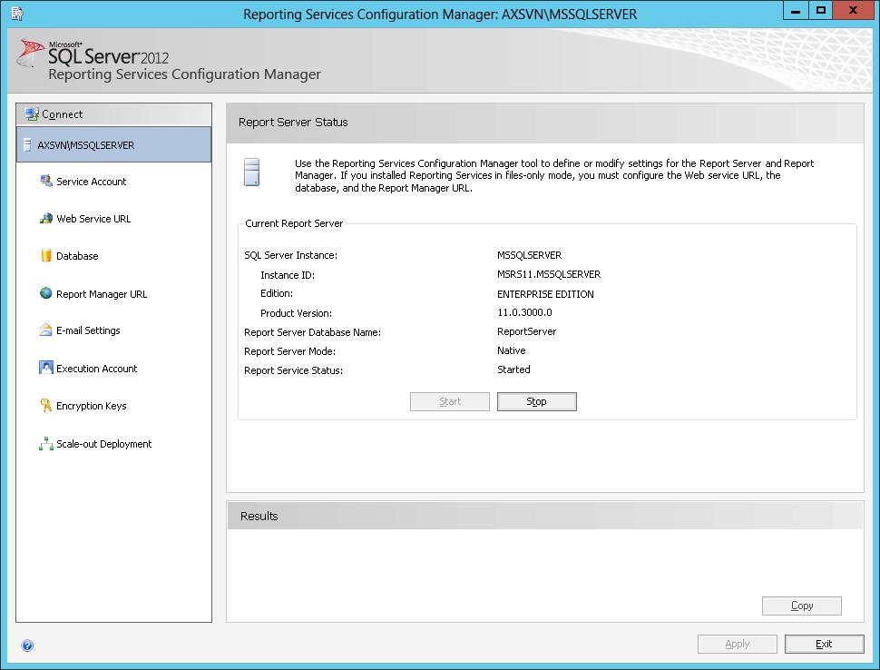 Configure SQL Server Reporting Service When you install SQL Server Reporting Services at the same time as SQL Server you have the option to automatically configure SSRS with the default settings.