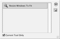 You can reuse this preset with the Zoom tool at any time by choosing Resize Windows To Fit from the Tool Presets picker or from the Tool Presets palette, which is docked in the