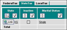 While any employee will have Federal Tax, it is possible that State Tax and Local Tax are not used.