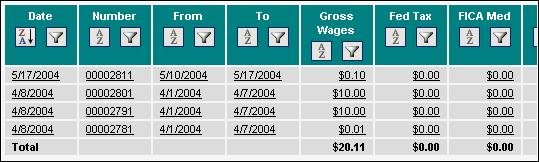DarwiNet Employee Level Check History The Pay Stub link allows you to see your current pay stub; however it is possible to see previous checks by clicking on Check History.